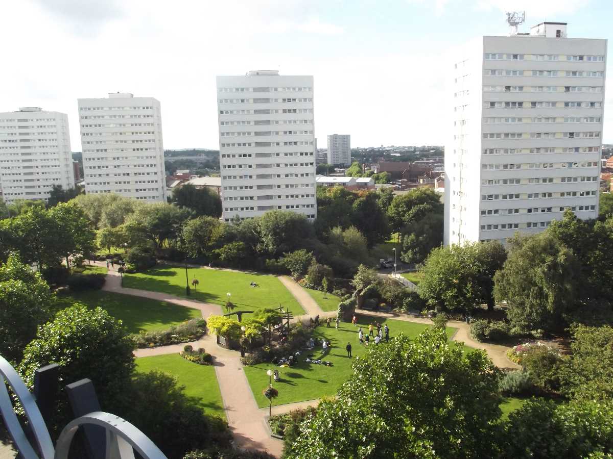 City Centre Gardens from the Library of Birmingham